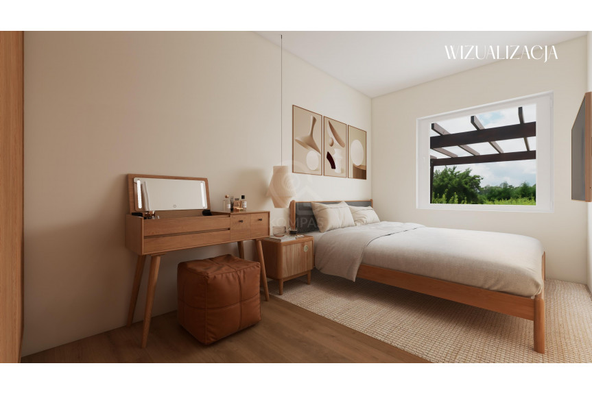 Wrocław, Wrocław-Krzyki, Jagodno, Drabika, 2 pok | Ogr&oacute;dek | Stan Deweloperski | Smart Home