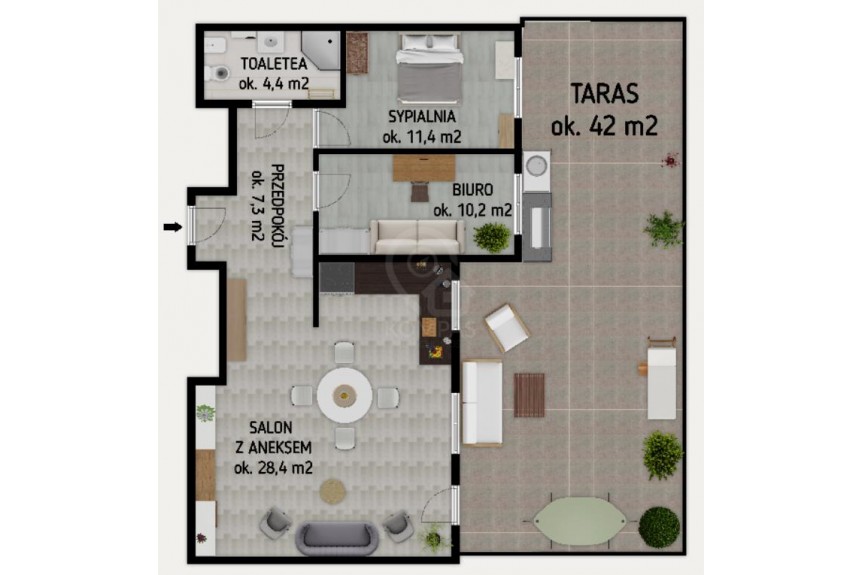 Wrocław, Wrocław-Psie Pole, Swojczyce, Vasco da Gamy, 3 POKOJE| TARAS 42m2| M.POSTOJOWE | Olimpia Port