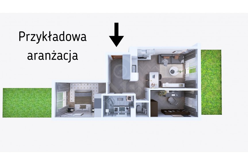 Wrocław, Wrocław-Psie Pole, Jankiela, Dwustronne, słoneczne mieszkanie z 2 ogr&oacute;dkami