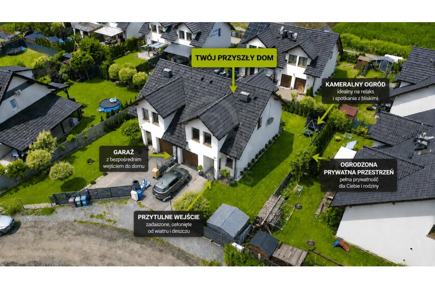 wrocławski, Czernica, Nadolice Wielkie, Wilcza, Wyjątkowy dom PREMIUM | 2021 rok | Garaż | Klima