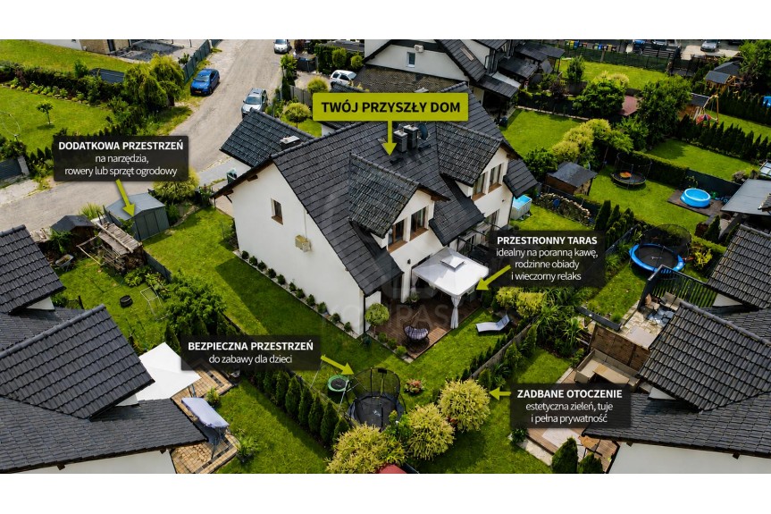 wrocławski, Czernica, Nadolice Wielkie, Wilcza, Wyjątkowy dom PREMIUM | 2021 rok | Garaż | Klima