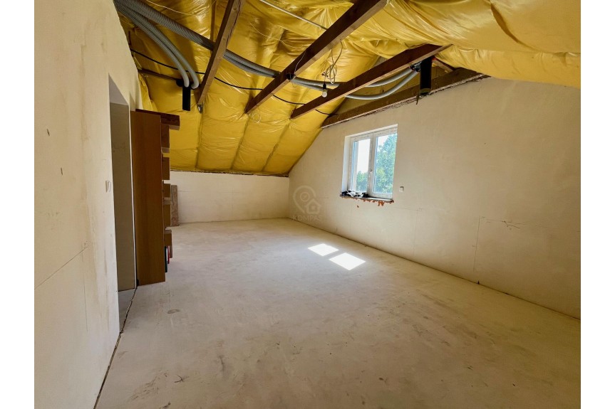wołowski, Woł&oacute;w, Stobno, Nowoczesny dom 201m2 plus hala magazynowa 244m2