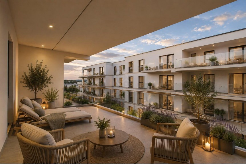 wrocławski, Kobierzyce, Bielany Wrocławskie, Kolejowa, 4 pokoje | 99,66 m&sup2; | Balkon 29 m&sup2; | Bielany