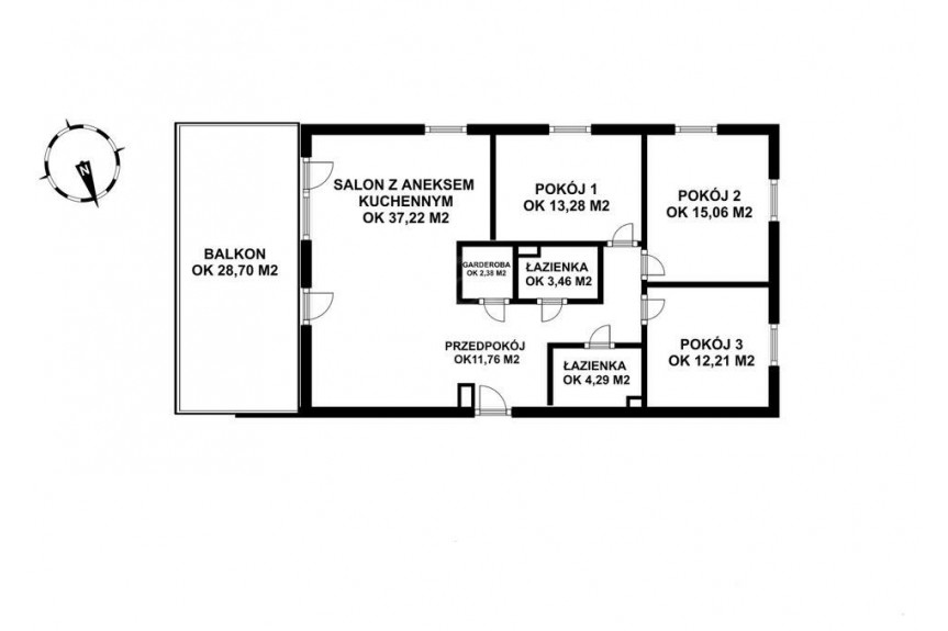 wrocławski, Kobierzyce, Bielany Wrocławskie, Kolejowa, 4 pokoje | 99,66 m&sup2; | Balkon 29 m&sup2; | Bielany