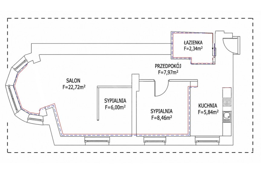 Wrocław, Wrocław-Śr&oacute;dmieście, Śr&oacute;dmieście, Wygodna, 3 pok. | 53,7 m&sup2; | Kamienica | Kapitalny remont